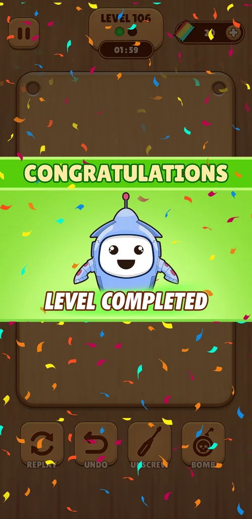 Level completed / alternate celebration